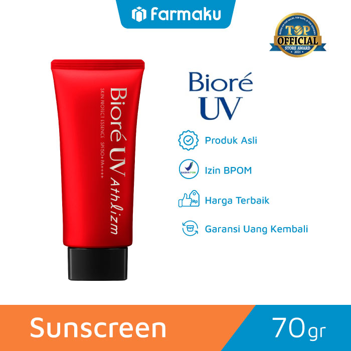 Biore UV Athletic Skin Protection Essence Sport Sunscreen SPF 50 PA++++