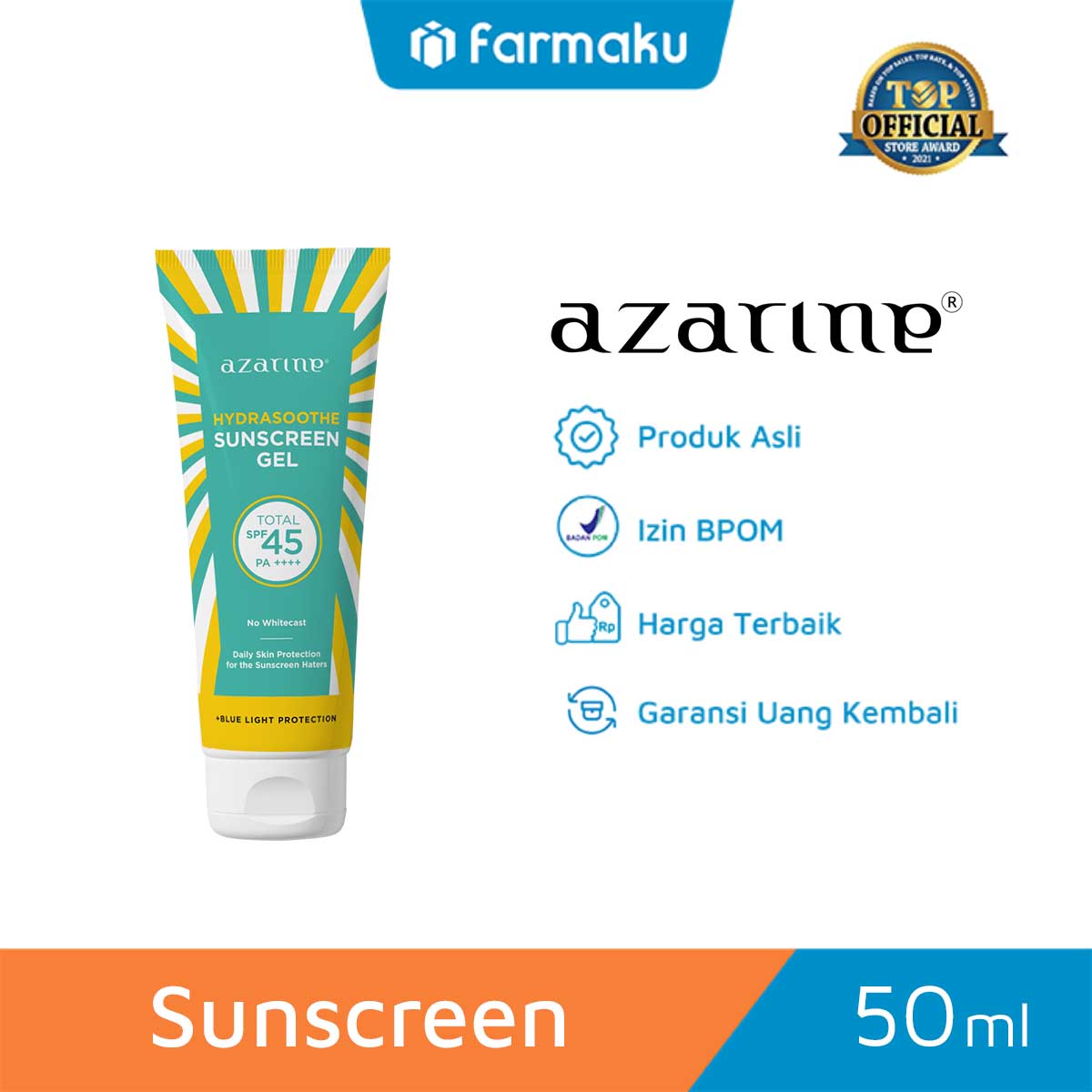 Sarine Sunscreen Gel Hydra Shoot SPF 45